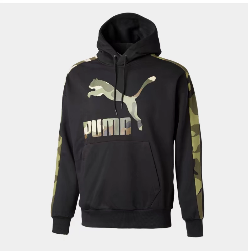 PUMA Hummer Official Liu Yuran Áo trùm đầu nam in hình áo len hoang dã 578334 - Thể thao lông cừu / jumper áo khoác vải nỉ