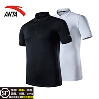 Áo thun ngắn tay Anta nam POLO 2019 mới hè thoáng khí thấm mồ hôi và nhanh khô áo thể thao 95827141 - Áo polo thể thao ao polo nam
