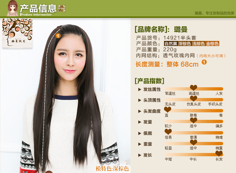 Perruque Long cheveux raides - Ref 2613424 Image 7