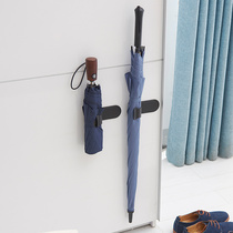 Door umbrella stand household storage artifact Wall umbrella drain plastic bracket hanging umbrella stand non-perforated
