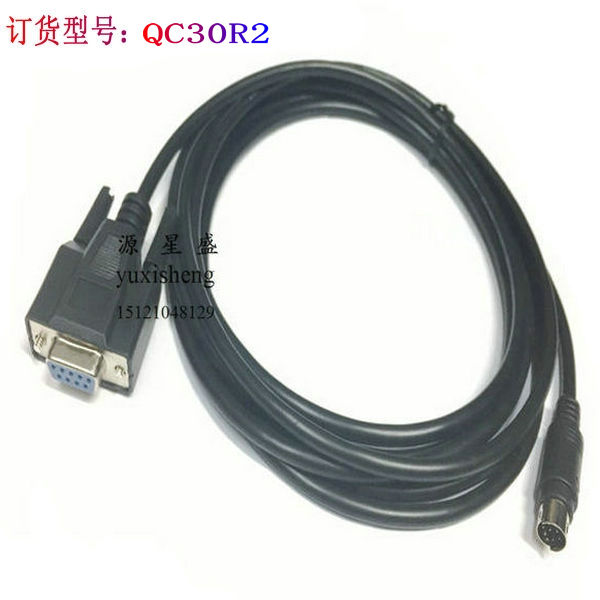 Mitsubishi Q series PLC programming communication line QC30R2 serial port RS232 interface Q series programming download line