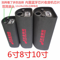 10-inch active 12V24V220V8-inch car subwoofer dual treble 6-inch subwoofer dual truck audio speaker