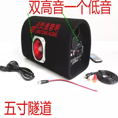 Car audio battery audio 12v24220v Active Subwoofer Car Subwoofer computer audio Horn