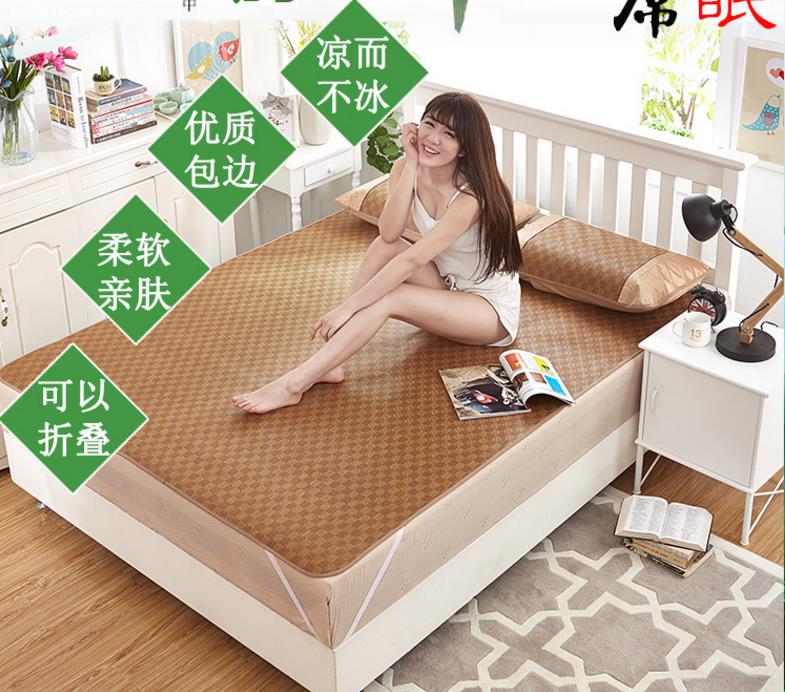 bed linen 1 1 m cool mat 1 5m summer bed ice silk cool rattan grass mat x1 9m mil with double sided mat washed