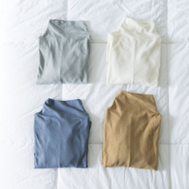 50% off 0 sense black technology semi-high collar 9-color wool blend comfortable non-tie base shirt Warm clothes with long sleeves