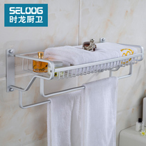 Seloog time Dragon space aluminum bathroom rack toilet pendant towel rack multifunctional