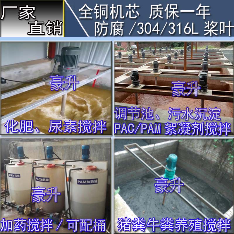 750W 380v 220v industrial mixer ) 304 stainless steel mixing motor