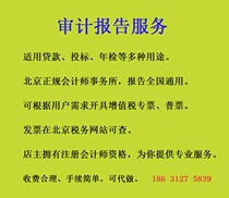 Audit Report Capital Verification Report Special audit Report