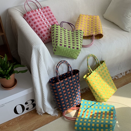 Thefithmoon милая красочная свежая пластиковая пластиковая плетена