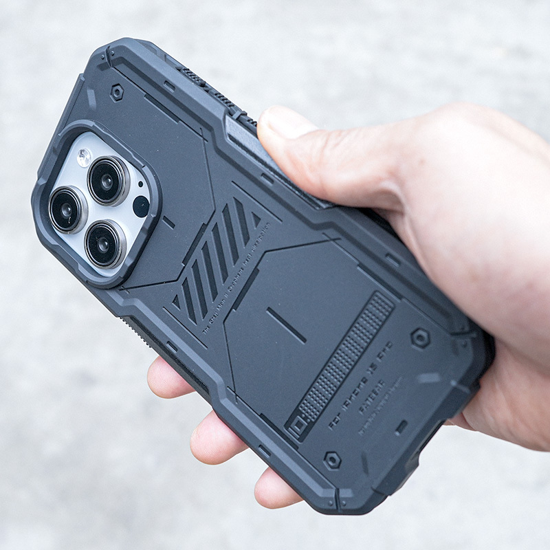 Fat Bear Gray Man Ii Is Suitable for Apple iPhone 15 Pro /Max Series Tactical Mobile Phone Protective Case, Graphene Cooling Military Phone Case, Magsafe Wireless Charging Phone Case Fat Bear Gray Man Ii Is Suitable for Apple iPhone 15 Pro /Max Series Tactical Mobile Phone Protective Case, Graphene Cooling Military Phone Case, Magsafe Wireless Charging Phone Case