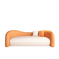 1,7-метровое двойное сиденье оранжевого + кремового цвета