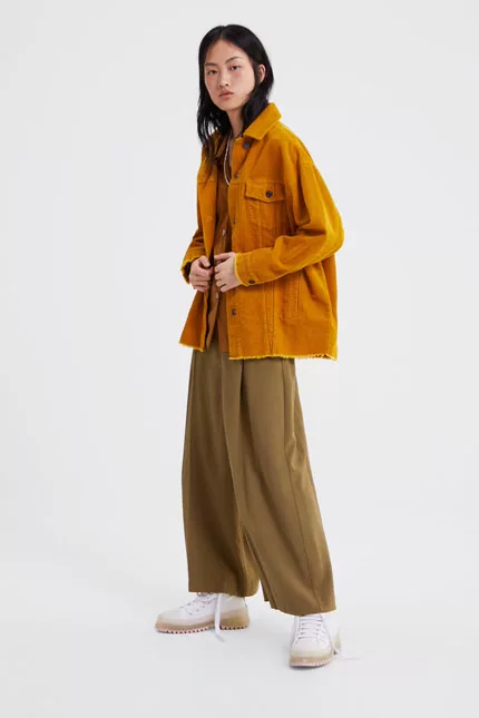 Куртка из вельвета ZARA 3046219505 8372/043