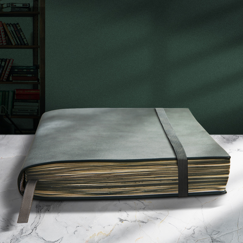 Retro soft leather notebook business meeting office work record diary senior a5 super thick leather college students learn to read thick simple exquisite custom printed LOGO