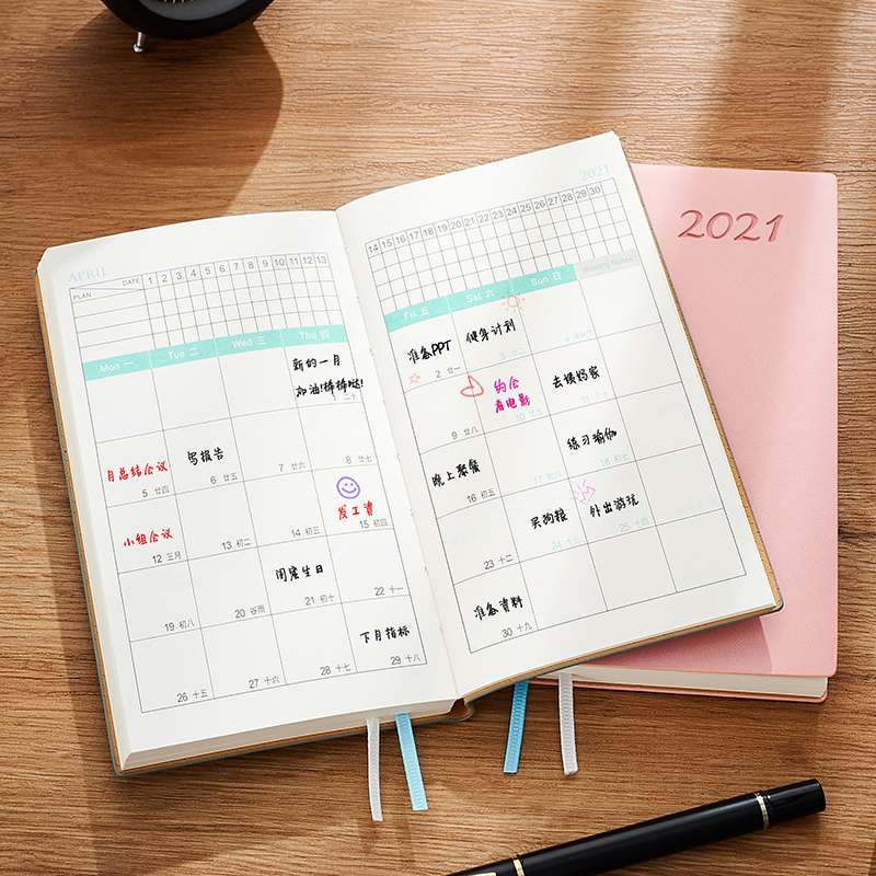 a6 Small 2nd half of 2021 2022 Daily schedule Schedule Time management Sunday Calendar 365 days Diary Notebook Portable pocket Small mini notepad Thin