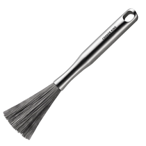 Cui Dahuang 304 stainless steel pot brush long handle brush kitchen special pot brush artifact pot washing brush wire cleaning brush