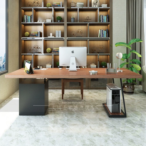 大博士 Стол компьютера с твердым деревом, Nordic Desk Hoper Desk Original Work Work Work с ящиком с ящиком