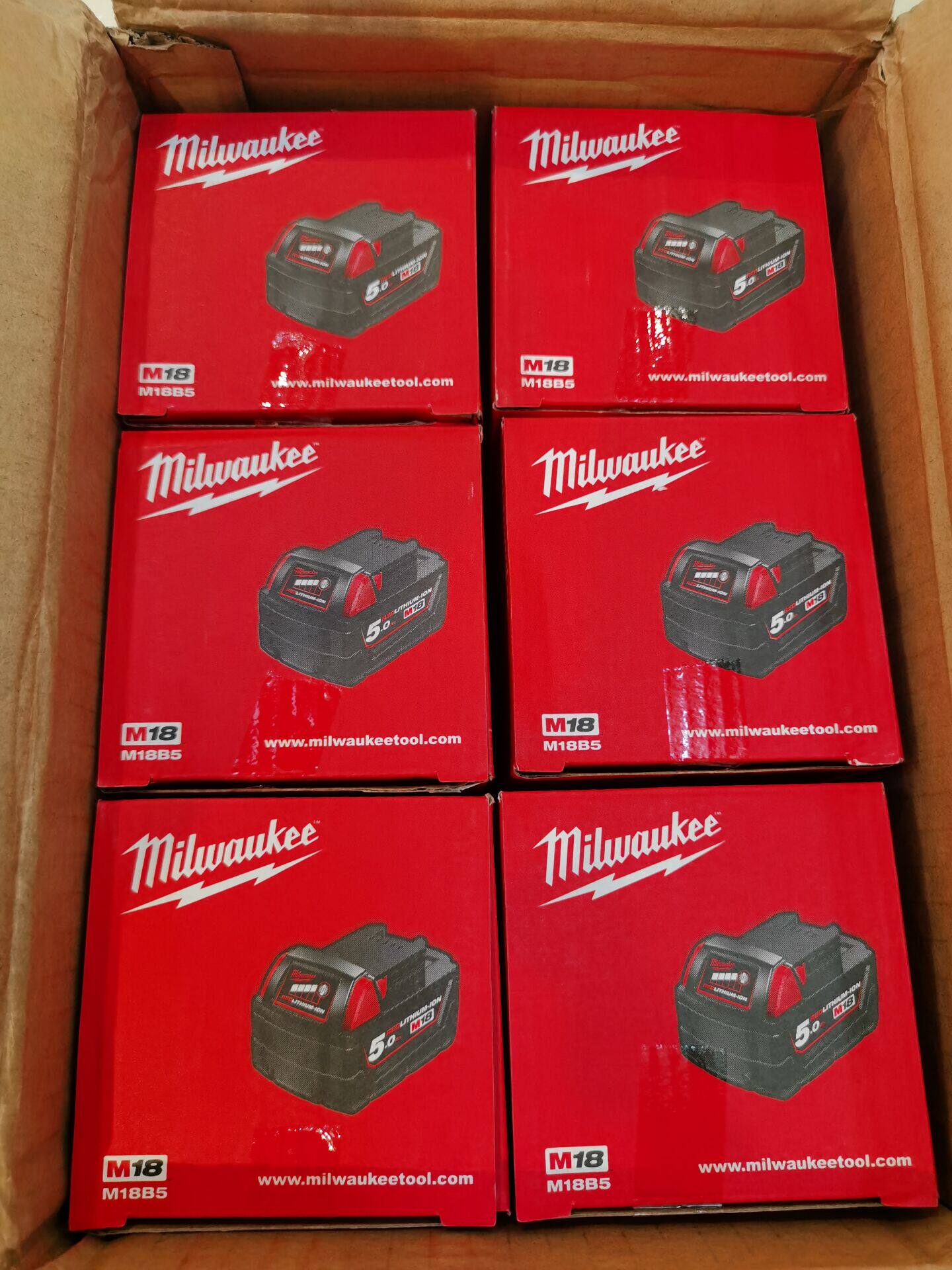 New Original Mews Milwaukee M18B5 Recharge Red Lithium 18v5 0AH Lithium Battery