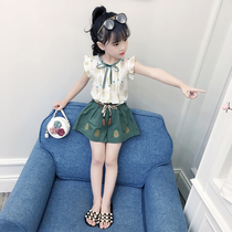 3 childrens clothing 4 girls summer suit 5 summer 2021 New 6 summer girls fashionable 7 foreign style clothes 8 years old tide