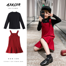 3 Children 4 girls dress 5 spring and autumn clothes 2021 new foreign style 6 Net Red 8 princess skirt 9 year old girl suit