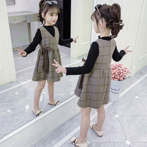 3 Children 4 girls dress 5 spring and autumn clothes 2021 New Net Red 6 princess skirt children 7 foreign style suit 8 years old