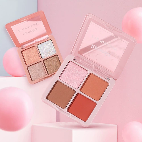拉美拉 Molan Color Ultrafire Четырехлорная теневая пластина блестящая порошковая порошкообразная жемчужная легкая водонепроницаемая флэш -бусинки Студенты маленькая тарелка портативная 5086