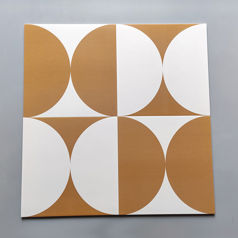 Half round orange mesh red brick stadium pool garden anti - slip floor tile dining room balcony floor tile 300