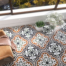Old Shanghai retro small tiles 200x200 background art Flower tile restaurant porch entrance non-slip floor tiles