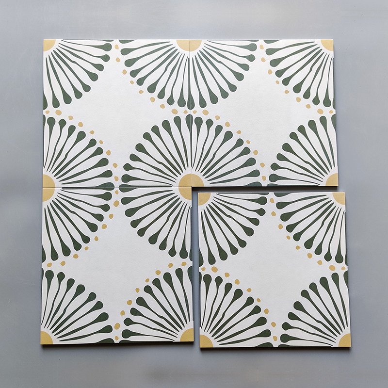 Dandelion flower brick 300 full porcelain kitchen balcony small fresh style full porcelain anti-slip floor tiles Infols wall tiles