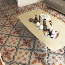 Retro mosaic terrazzo ceramic tile restaurant toilet gray matte non-slip floor tile 250 hotpot restaurant floor tile
