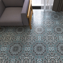 Morocco Retro Small Flower Brick Barbecue Shop Restaurant Non-slip Floor Tiles Xinjiang Islamic Background Wall Brick Parquet Tiles