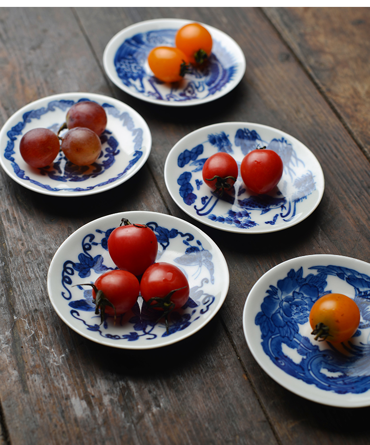 Offered home - cooked at flavour hand - made of blue and white porcelain cup mat cup tea saucer dish of jingdezhen ceramic tea set manually