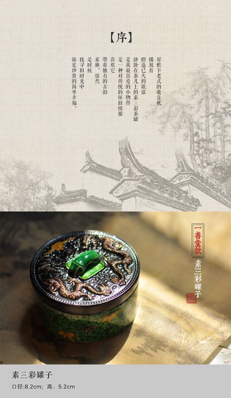 Offered home - cooked manual caddy fixings in jingdezhen hand - made tea warehouse storage tank antique POTS trumpet TuRuiMing porcelain making