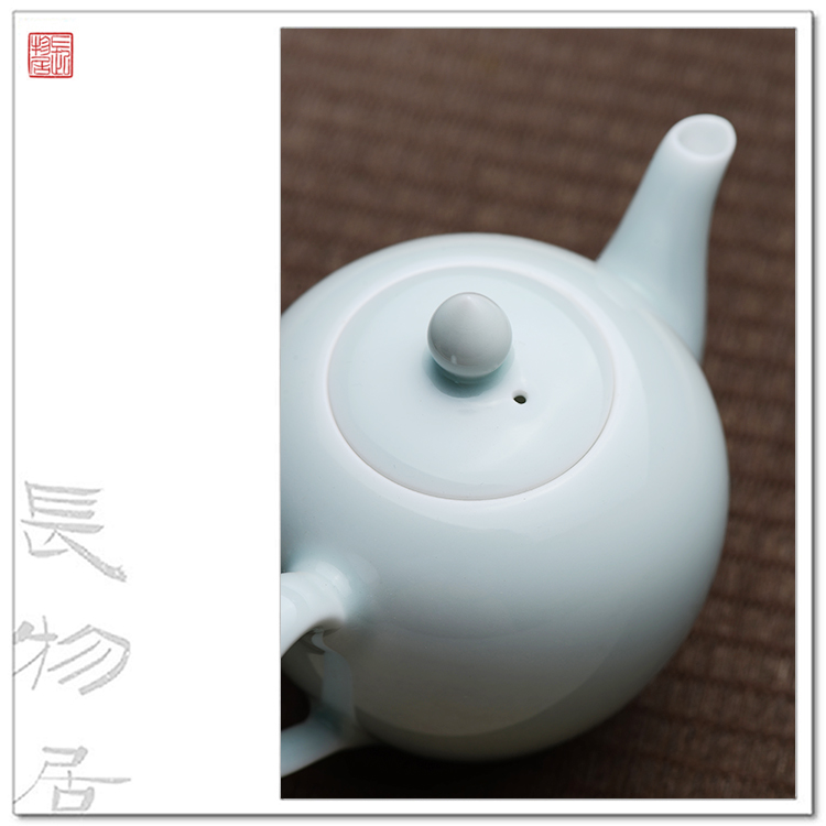 Offered home - cooked at taste, green glaze teapot jingdezhen ceramic tea set manually single glaze porcelain teapots