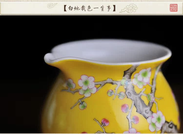 Fair offered home - cooked at taste tea cup and cup points hand - made famille rose porcelain cup of jingdezhen porcelain tea set by hand