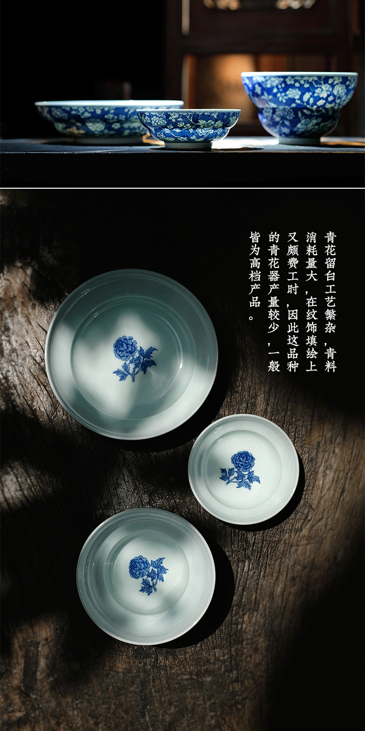 Offered home - cooked ju long up controller hand - made porcelain white flowers breakfast or bowl of jingdezhen porcelain tableware by hand