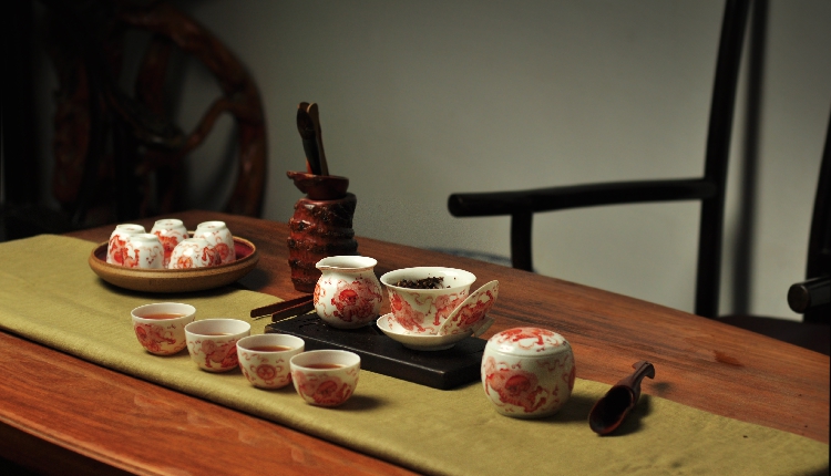 Offered home - cooked in alum as little red lion Pacific justice cup tea ware has large jingdezhen ceramic tea set tea by hand