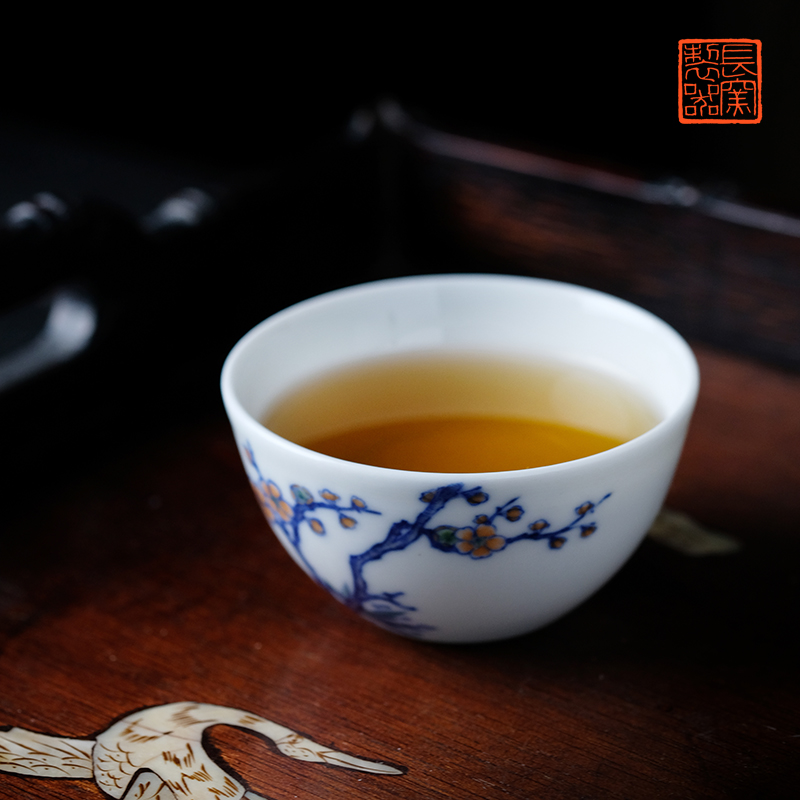 Offered home - cooked ju long up controller yongzheng bucket color by patterns lie small cup of jingdezhen master cup tea set