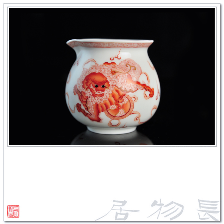 Offered home - cooked in alum as little red lion Pacific justice cup tea ware has large jingdezhen ceramic tea set tea by hand