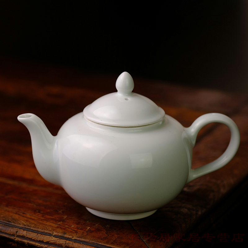 Offered home - cooked ju long up system implement green teapot jingdezhen restoring ancient ways is pure manual craft archaize ceramic tea tea set
