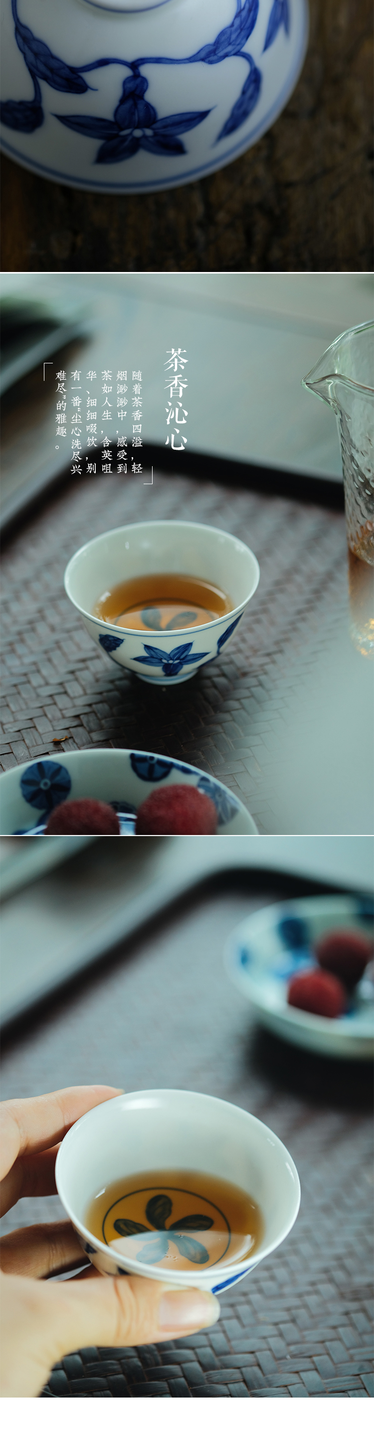 Long up controller hand - made porcelain Zhi, ZiWen 70 ml capacity kung fu tea sample tea cup of jingdezhen ceramics by hand