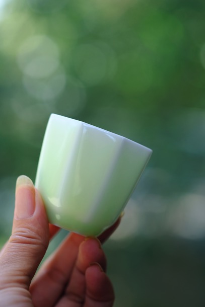 Long up eight square cup making those offered home - cooked in single glaze of jingdezhen ceramic cups tea by hand