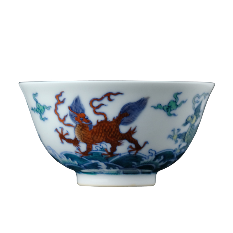 Offered home - cooked in yongzheng bucket color sea grain small jingdezhen full manual hand - made ceramic tea cups