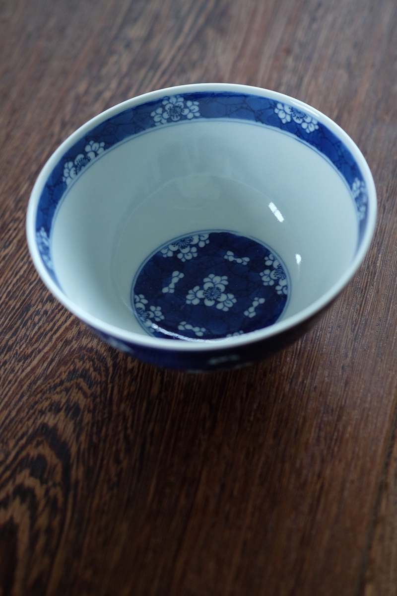 Offered home - cooked in imitation of kangxi hand - made MeiWen small bowl of jingdezhen blue and white ice checking ceramic bowl Chinese food bowl of soup bowl