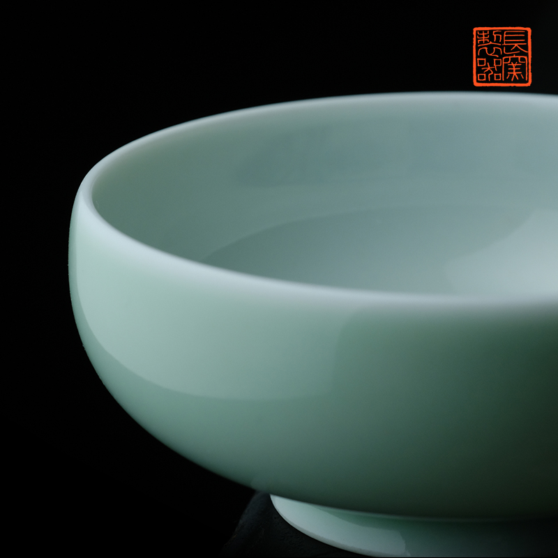Offered home - cooked ju long up controller yongzheng blue glaze color bucket deer cup of jingdezhen manual hand - made master cup tea set
