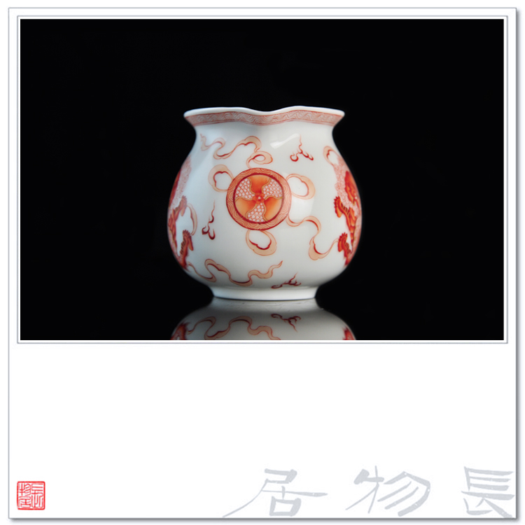 Offered home - cooked in alum as little red lion Pacific justice cup tea ware has large jingdezhen ceramic tea set tea by hand