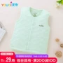 Áo ấm cho bé mùa thu và mùa đông quần áo nữ nam trẻ em mùa xuân và mùa thu cho bé sơ sinh dày cotton vest mùa đông - Áo ghi lê ghi le jean cá tính cho bé