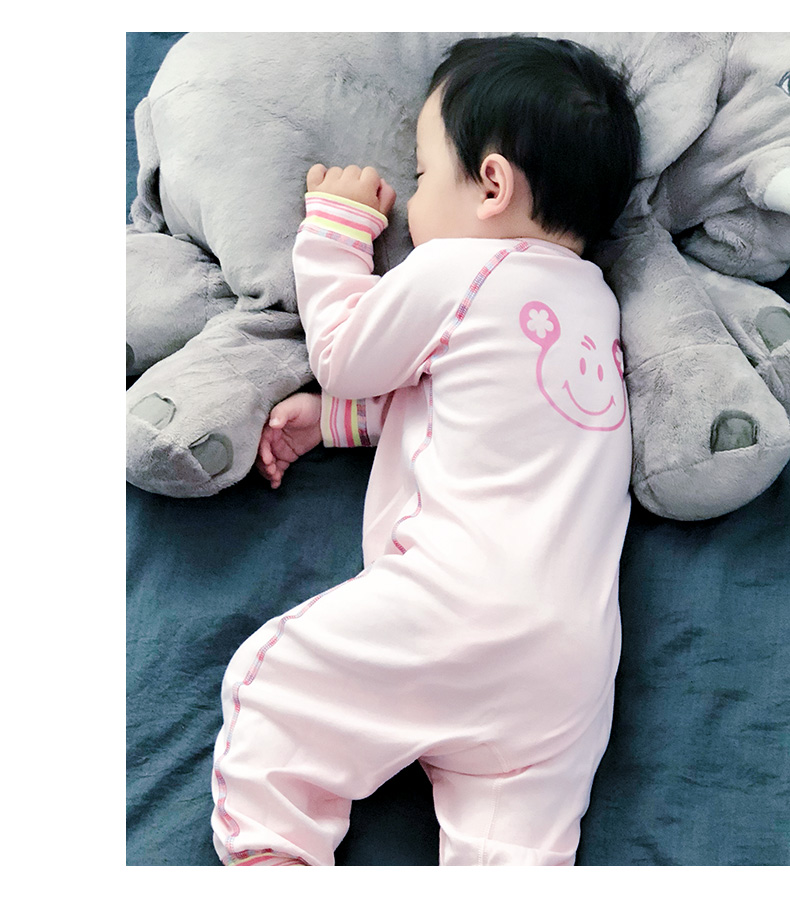 Quần áo trẻ em Xiêm mùa xuân và mùa thu đồ ngủ bé cotton 4 nam 0 nữ 2 tuổi 3 tháng 6 trẻ sơ sinh 1 quần áo đồ bơi cho bé gái