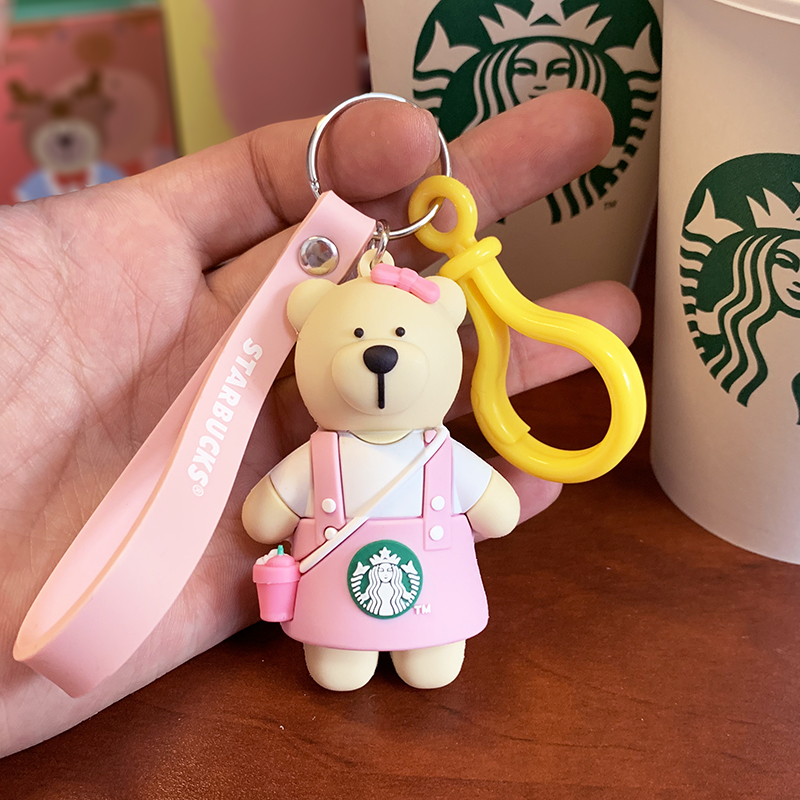 Keychain Car hanging decoration creative cartoon doll bag pendant bear key chain ring ring birthday gift female new