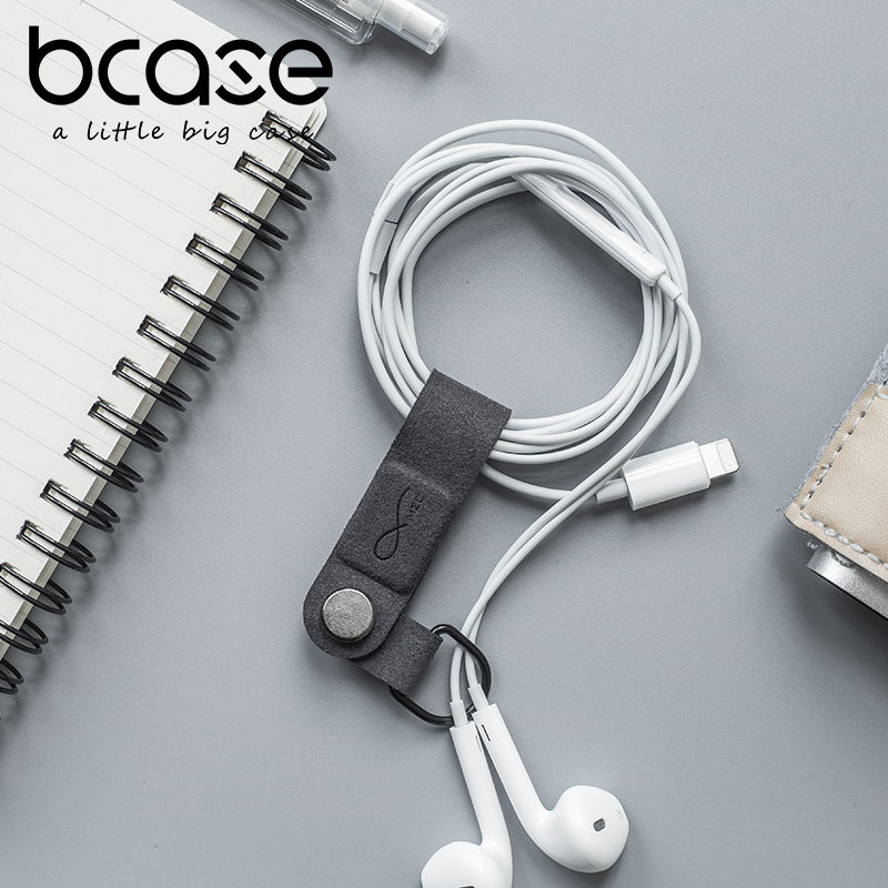 Bcase earphone holder Mobile phone data cable holder Magnetic winding finishing device Fixed buckle management cable clip tide