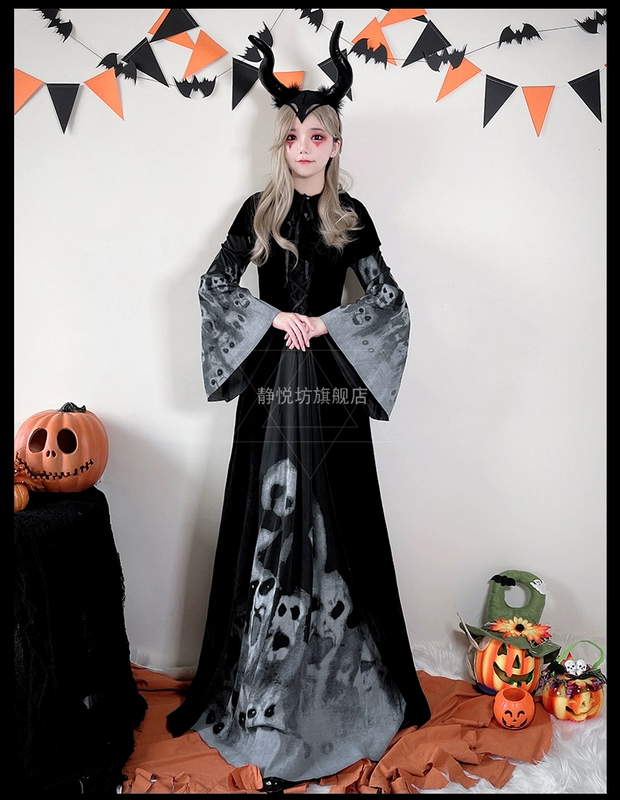 Halloween trưởng thành ma cô dâu bộ xương trang phục zombie phù thủy trang phục hóa trang ma cà rồng trang điểm sân khấu trang phục biểu diễn